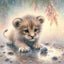 Diamond Painting-kleines Löwenjunge - Jetzt bei diamondspainting kaufen