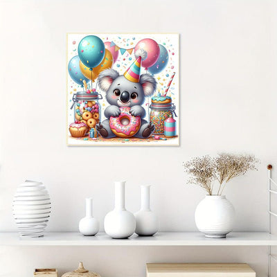 Diamond Painting-Koala und Donut
