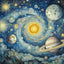 Diamond Painting-Kosmische Harmonie
