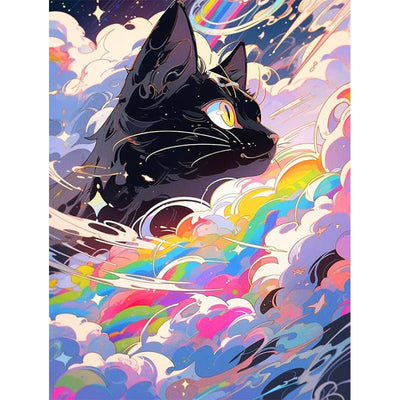 Diamond Painting-Kosmische Katze 200 Farben - Jetzt bei diamondspainting kaufen