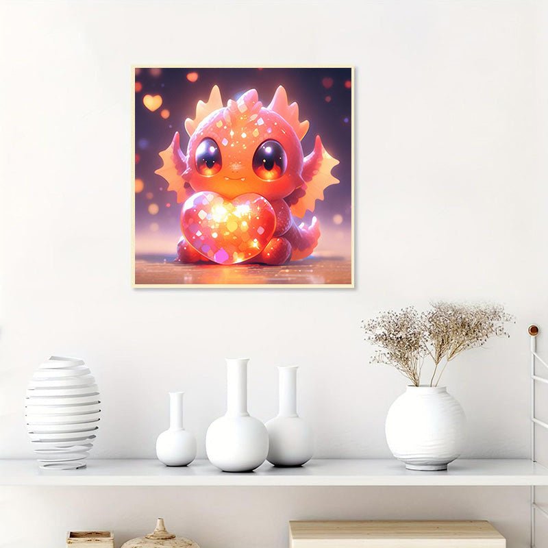 Diamond Painting-Kristallfetter Drache