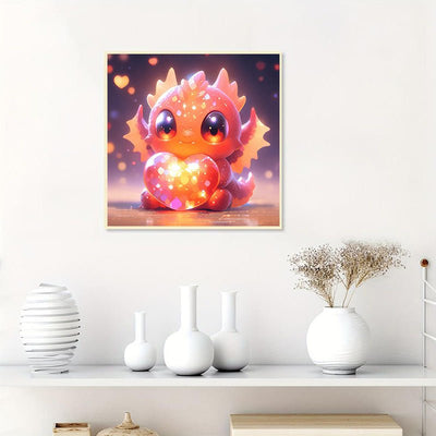 Diamond Painting-Kristallfetter Drache