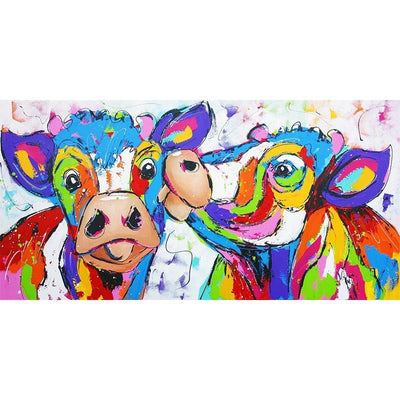 Diamond Painting-Kuhpärchen