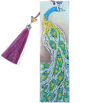 Diamond Painting-Lesezeichen mit Pfau - Jetzt bei diamondspainting kaufen