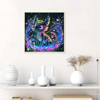 Diamond Painting-Leuchtende Drachengeist