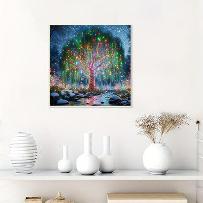 Diamond Painting-Leuchtender Baum