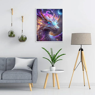Diamond Painting-Leuchtender Fantasiedrache
