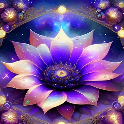 Diamond Painting-Lila Lotus - Jetzt bei diamondspainting kaufen