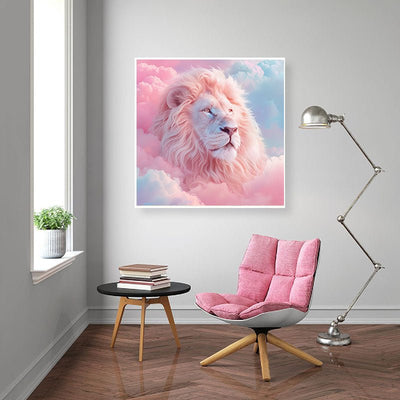 Diamond Painting-Löwe auf den Wolken