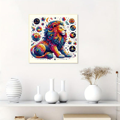 Diamond Painting-Löwe Sternzeichen