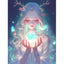 Diamond Painting-Mädchen mit Geweih auf dem Kopf