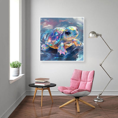Diamond Painting-Magische Baby-Schildkröte