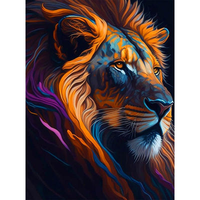 Diamond Painting-Majestätischer Löwe