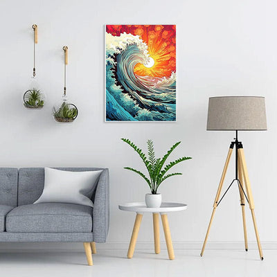 Diamond Painting-Meereswellen