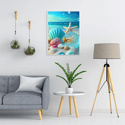 Diamond Painting-Muscheln und Seesterne