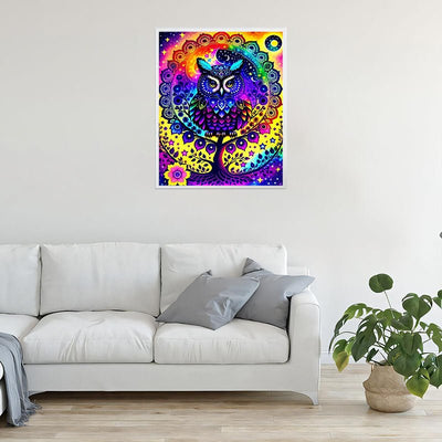 Diamond Painting-Mystische Eule der Nacht 200 Farben