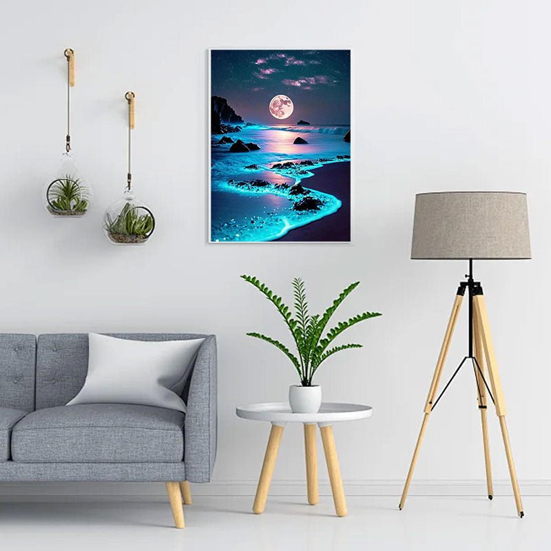 Diamond Painting-Nachtstrand