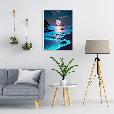 Diamond Painting-Nachtstrand