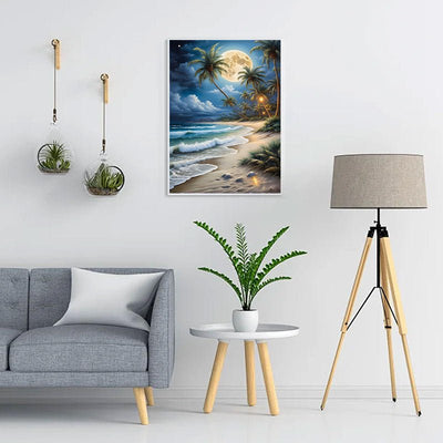 Diamond Painting-Nachtstrand