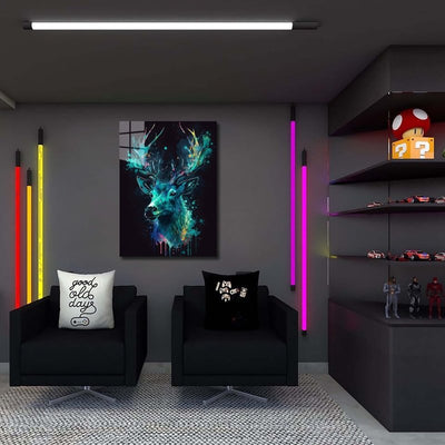 Diamond Painting- Neon Hirschkopf
