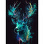 Diamond Painting- Neon Hirschkopf