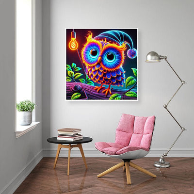 Diamond Painting-Neon-Schlummereule