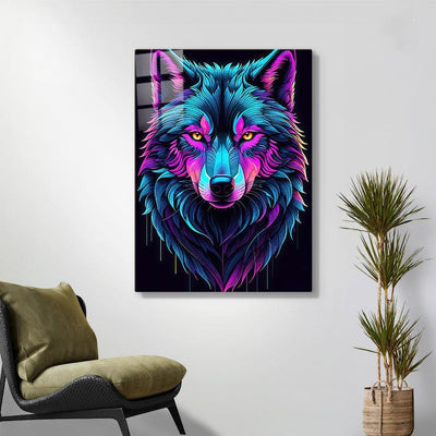 Diamond Painting-Neon Spirit Wolf