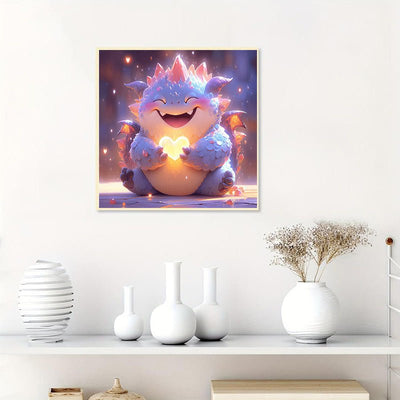 Diamond Painting-Niedlicher dicker Drache
