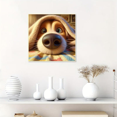 Diamond Painting-Niedlicher Hund
