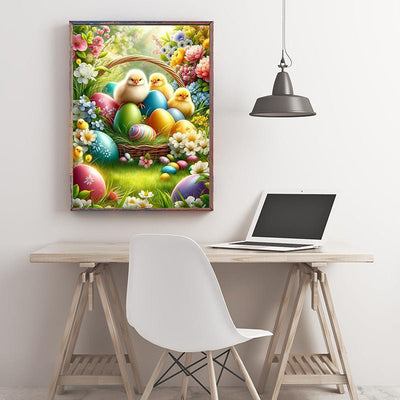Diamond Painting-Osterente und Ostereier