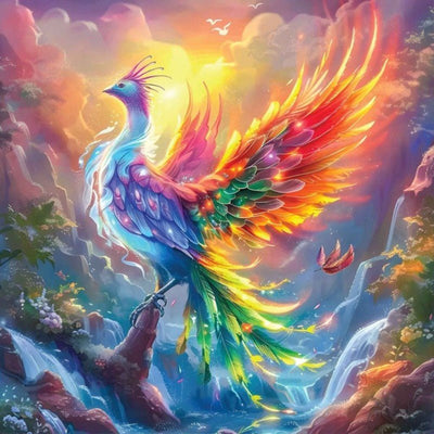 Diamond Painting-Phönix des Lichts