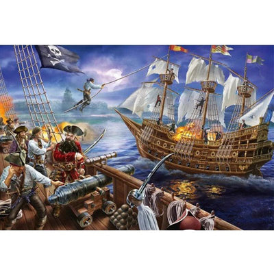 Diamond Painting-Piratenschlacht auf hoher See