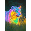 Diamond Painting-Regenbogen-Tiger