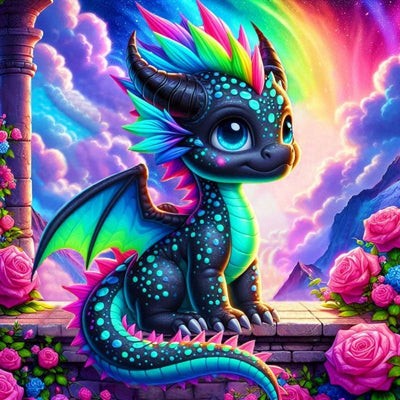 Diamond Painting-Regenbogenflamme