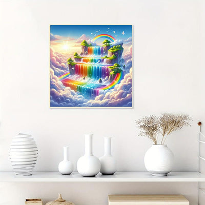 Diamond Painting-Regenbogenwasserfall