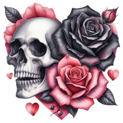 Diamond Painting-Schädelrose - Jetzt bei diamondspainting kaufen