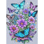 Diamond Painting-Schmetterlinge und Wildblumen