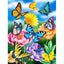 Diamond Painting-Schmetterlingszauber im Blütenparadies