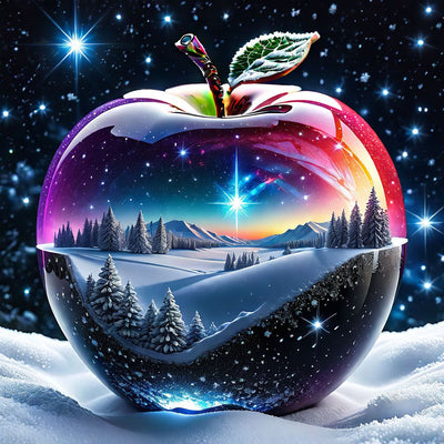 Diamond Painting-Schneeberg-Apfel - Jetzt bei diamondspainting kaufen