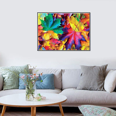 Diamond Painting-Schönes buntes Herbstlaub