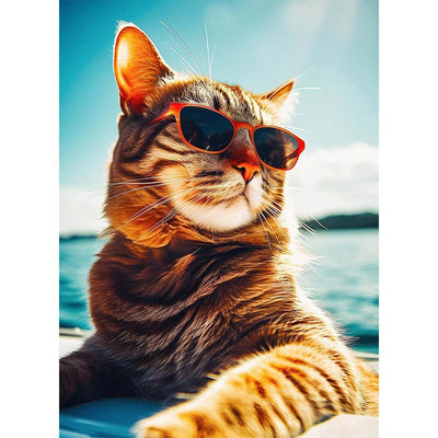 Diamond Painting- Sommerkatze