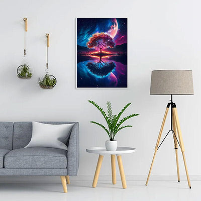 Diamond Painting-Spiegelung des Sees