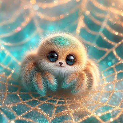 Diamond Painting-Spinne im Netz - Jetzt bei diamondspainting kaufen