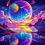 Diamond Painting-Sternenhimmel im Farbenrausch