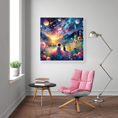 Diamond Painting-Sternschnuppen und Wünsche