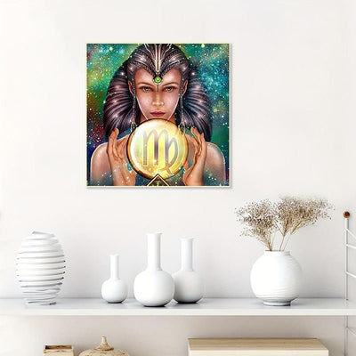 Diamond Painting-Sternzeichen Jungfrau