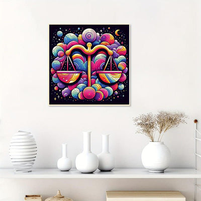 Diamond Painting-Sternzeichen Waage