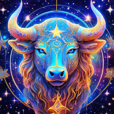 Diamond Painting-Stier Sternzeichen - Jetzt bei diamondspainting kaufen