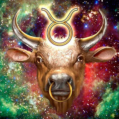 Diamond Painting-Stier Sternzeichen - Jetzt bei diamondspainting kaufen
