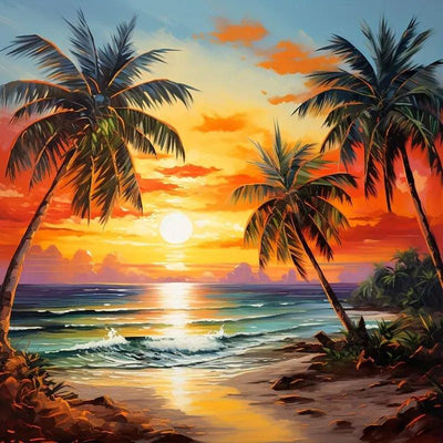 Diamond Painting-Strand Landschaft - Jetzt bei diamondspainting kaufen